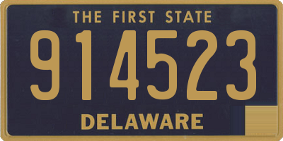DE license plate 914523
