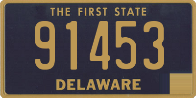 DE license plate 91453