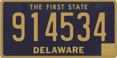 DE license plate 914534