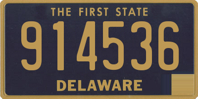 DE license plate 914536