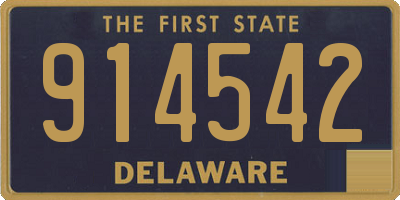 DE license plate 914542