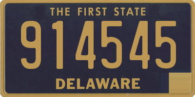 DE license plate 914545
