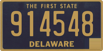 DE license plate 914548