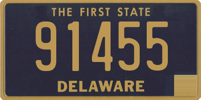 DE license plate 91455