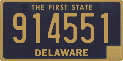 DE license plate 914551