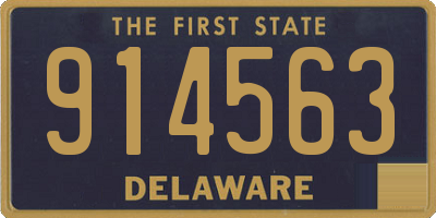 DE license plate 914563