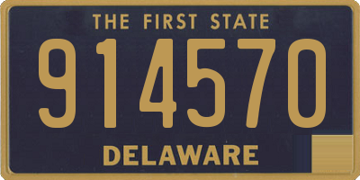 DE license plate 914570