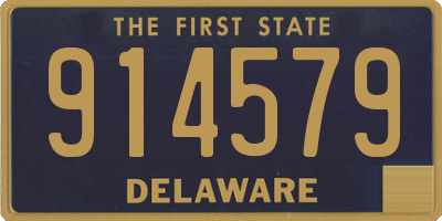 DE license plate 914579