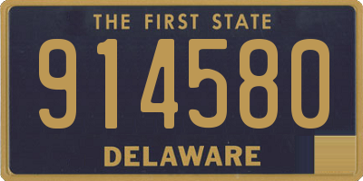 DE license plate 914580