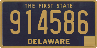 DE license plate 914586