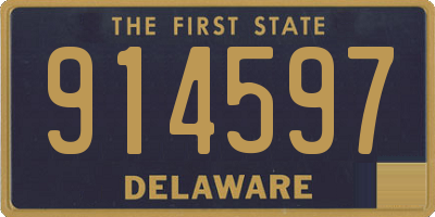 DE license plate 914597