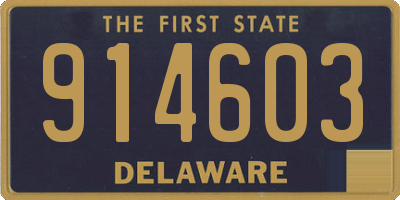 DE license plate 914603