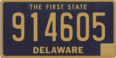 DE license plate 914605