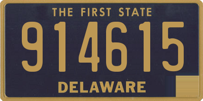 DE license plate 914615