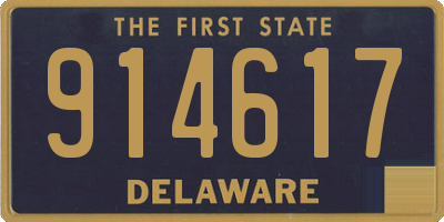 DE license plate 914617