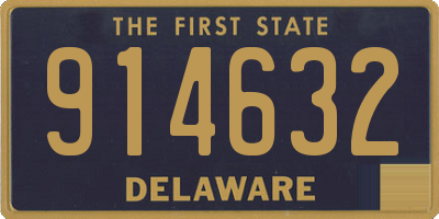 DE license plate 914632