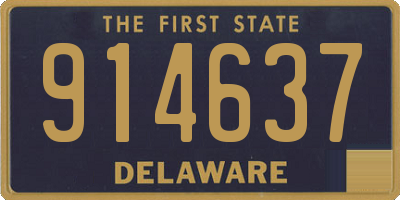DE license plate 914637