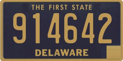 DE license plate 914642
