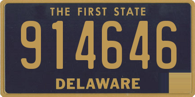 DE license plate 914646