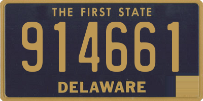 DE license plate 914661