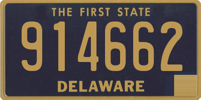 DE license plate 914662