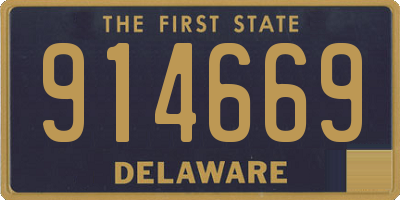 DE license plate 914669