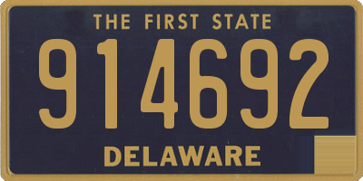 DE license plate 914692