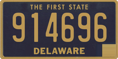DE license plate 914696