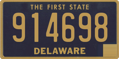 DE license plate 914698