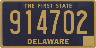 DE license plate 914702
