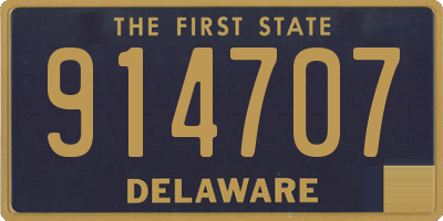 DE license plate 914707