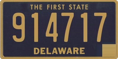DE license plate 914717