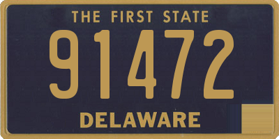 DE license plate 91472