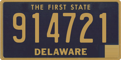 DE license plate 914721