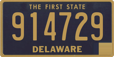 DE license plate 914729