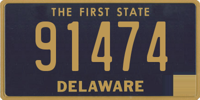 DE license plate 91474