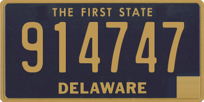 DE license plate 914747