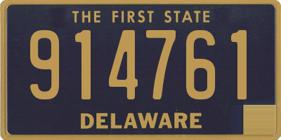 DE license plate 914761