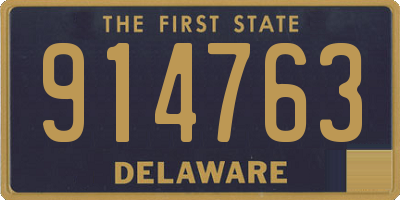 DE license plate 914763