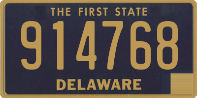 DE license plate 914768