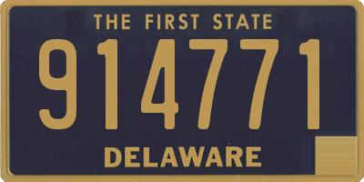 DE license plate 914771