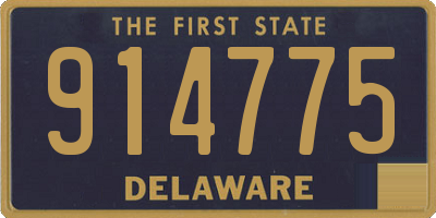 DE license plate 914775