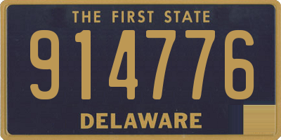 DE license plate 914776