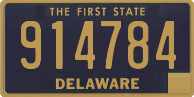 DE license plate 914784