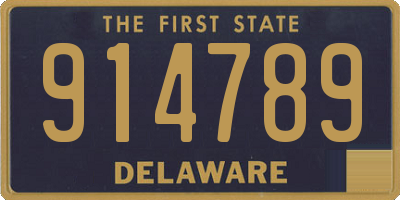 DE license plate 914789