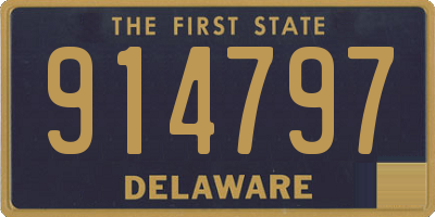 DE license plate 914797
