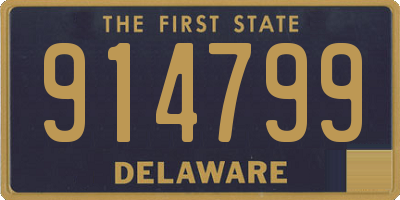 DE license plate 914799