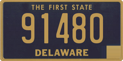 DE license plate 91480