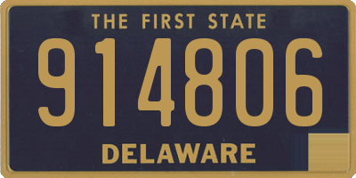 DE license plate 914806