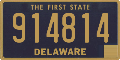 DE license plate 914814
